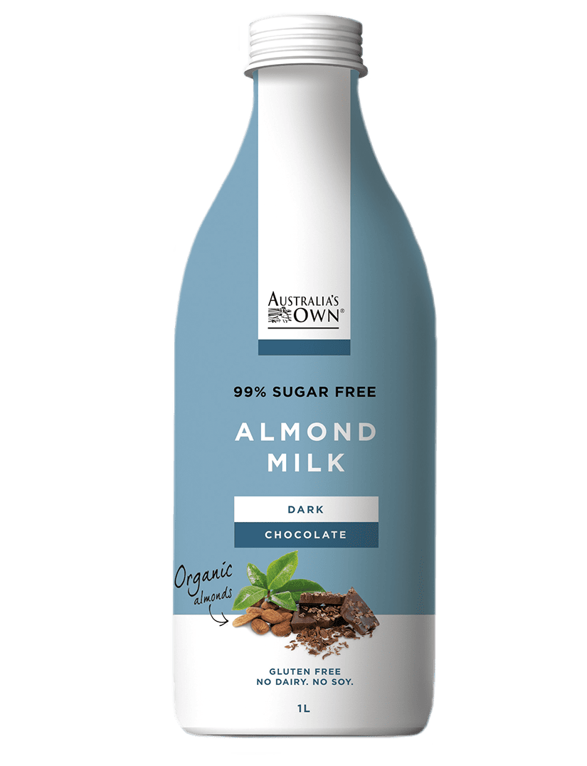 Australias Own Flavoured Almond Milk Dark Chocolate Australias