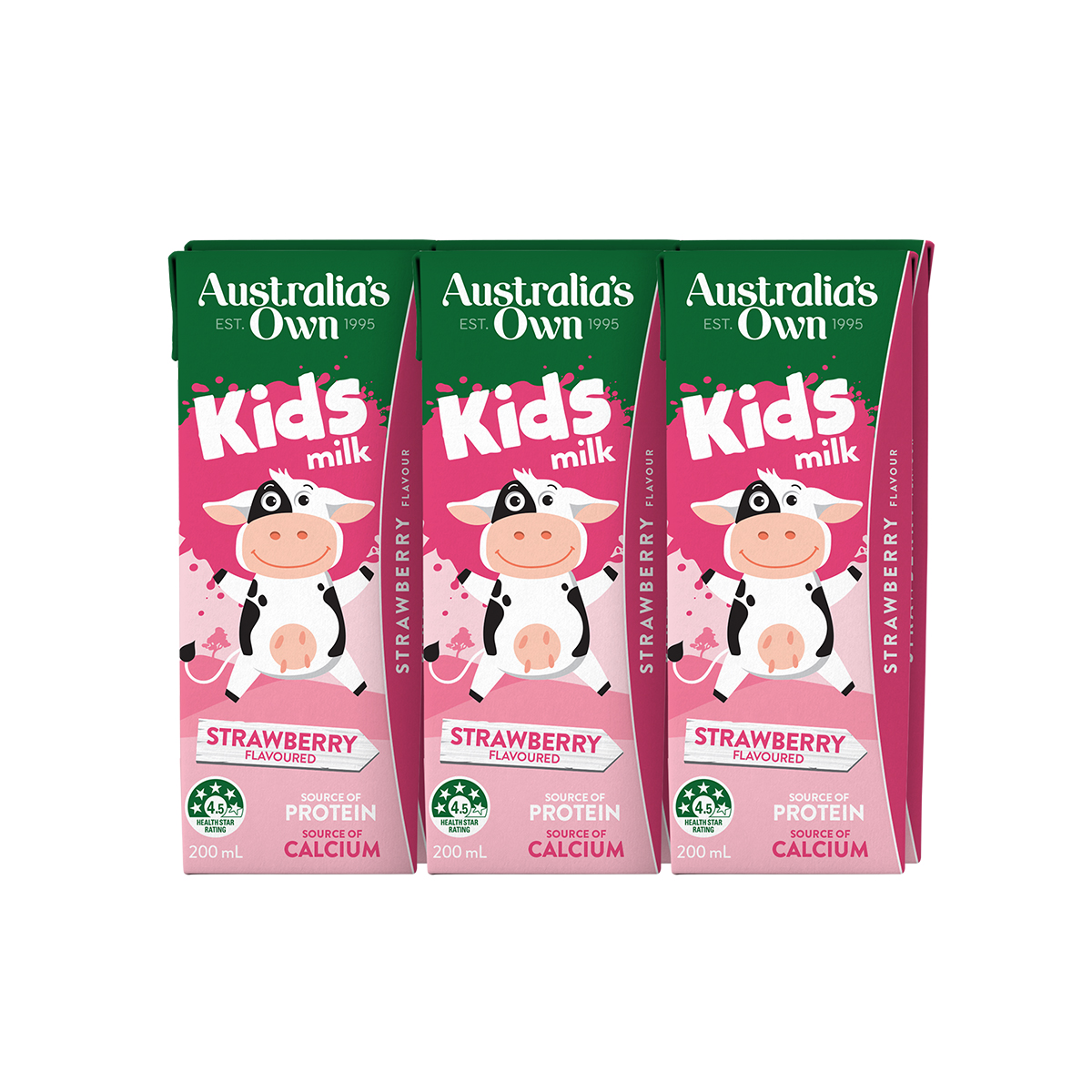 Australias Own Strawberry Flavoured Milk