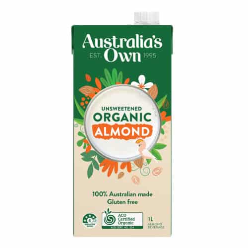 Organic Almond Unsweetened Australias Own Milk