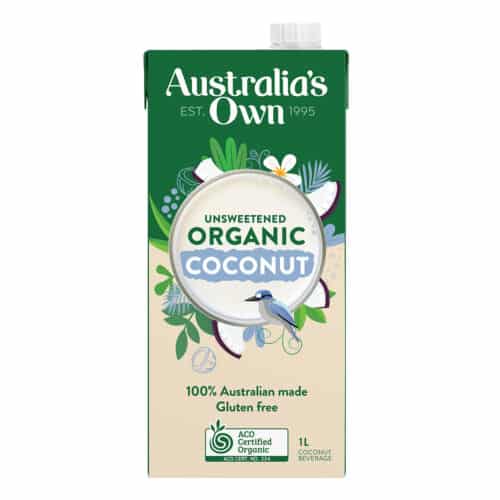 Organic Coconut Unsweetened Australias Own Milk